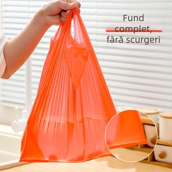 Pungi tip vest cu mâner pentru fructe și legume, îngroșate (Origine: Jieyang, Guangdong; Capacitate zilnică de producție: 40 de tone; Brand: And and; Scop: cumpărături în supermarket)