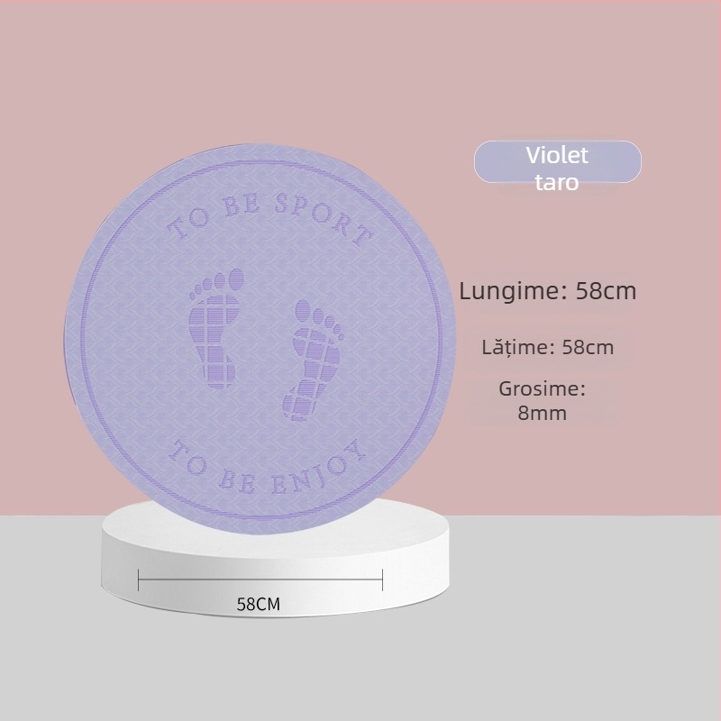 Covoraș pentru sărituri cu coarda, izolare fonică și suprafață antiderapantă, covoraș de yoga din TPE, greutate 500–700 g, grosime 8/10/15 mm