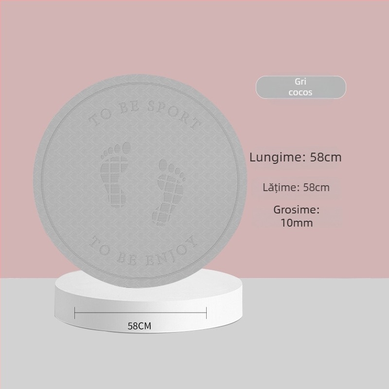 Covoraș pentru sărituri cu coarda, izolare fonică și suprafață antiderapantă, covoraș de yoga din TPE, greutate 500–700 g, grosime 8/10/15 mm