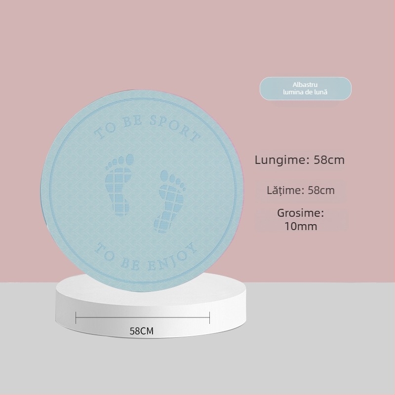 Covoraș pentru sărituri cu coarda, izolare fonică și suprafață antiderapantă, covoraș de yoga din TPE, greutate 500–700 g, grosime 8/10/15 mm