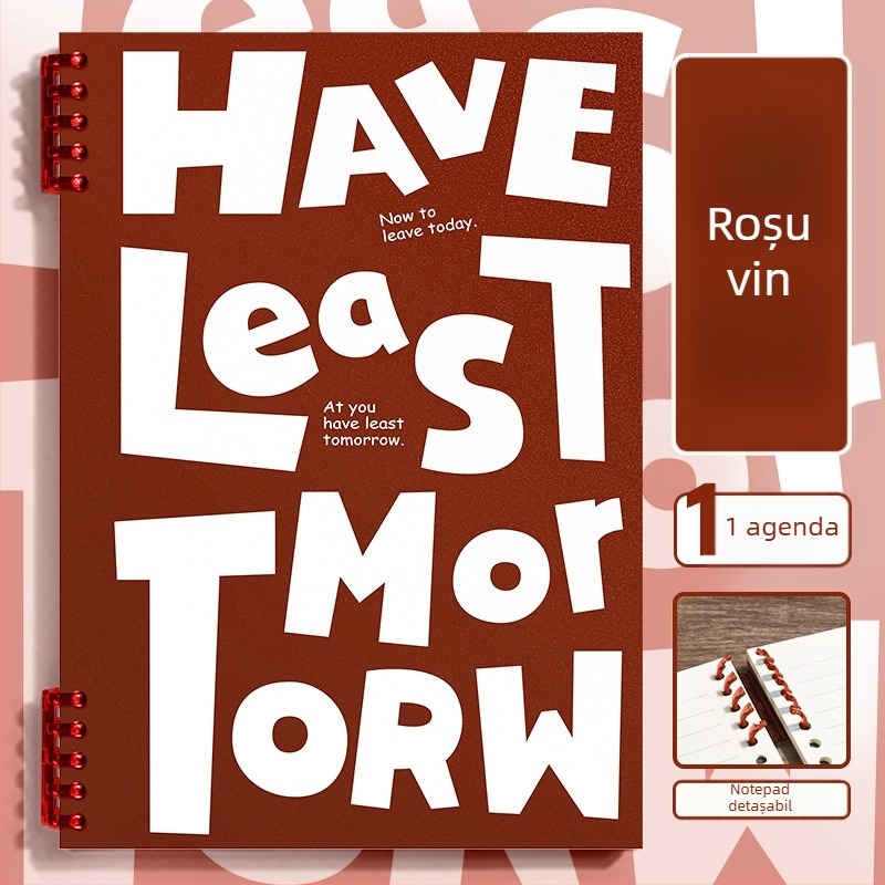 Caiet cu foi detașabile, copertă PP, hârtie Dowling, 70 g/m², 50–100 pagini