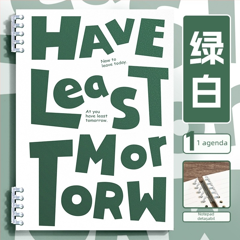 Caiet cu foi detașabile, copertă PP, hârtie Dowling, 70 g/m², 50–100 pagini