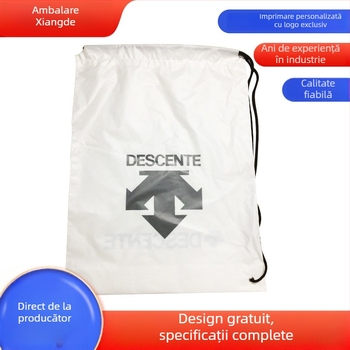 Sac CPE mat cu șnur pentru depozitare prosoape, șosete și haine; design cu două straturi; grosime a stratului dublu 15 Silk; Brand Autonomy