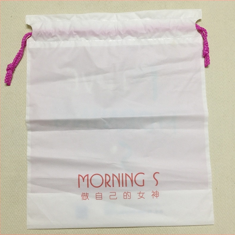 Sac CPE mat cu șnur pentru depozitare prosoape, șosete și haine; design cu două straturi; grosime a stratului dublu 15 Silk; Brand Autonomy