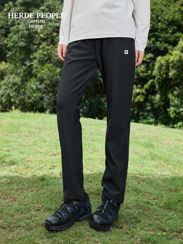 Pantaloni de alergare unisex – protecție solară, respirabili, anti-piling, rezistenți la uzură, croială dreaptă, bumbac-poliester-spandex