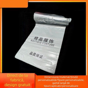 Saci transparente din folie de aluminiu pentru haine, închidere cu fermoar, material PE, grosime dublă 8.5c, origine Guangdong, producție zilnică 100000