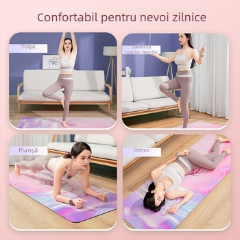 Saltea de yoga Graphite Carbon cu suprafață PU, grosime 60, greutate 5500