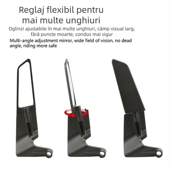 Oglindă retrovizoare tip aripă pentru KTM – aliaj de aluminiu, oglindă pătrată, montaj față/spate, compatibilă cu KTM 125 Duke, 250/390/200/690, 790, 990 Super Duke R; rezistență înaltă la vibrații