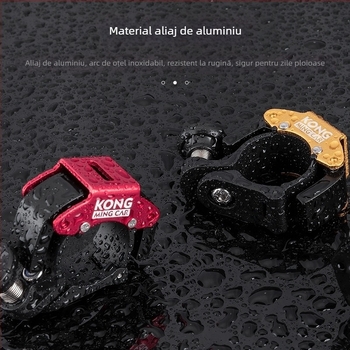 Claxon pentru bicicletă ROCES KONG-280, aliaj de aluminiu, design mini ascuns, destinat MTB și bicicletelor de drum