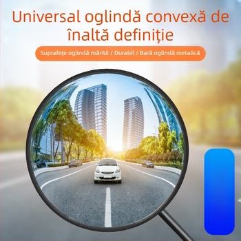 Oglindă retrovizoare pentru motocicletă electrică, fish-eye, unghi larg, convex, înaltă definiție, câmp vizual mare, anti-glare universală