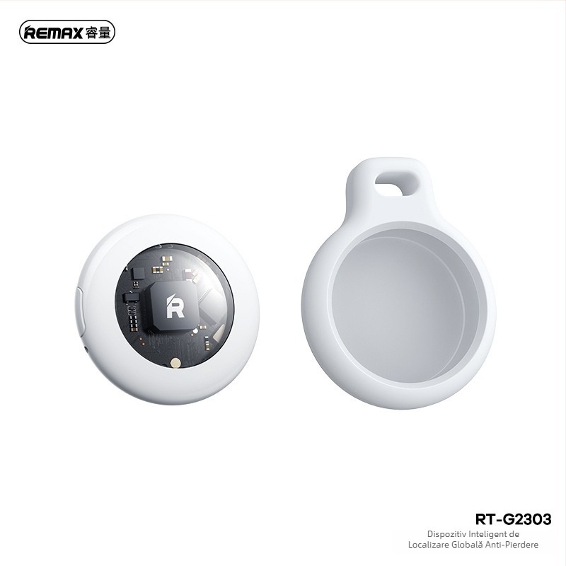 REMAX tracker anti-pierdere compatibil cu iOS, impermeabil, logo personalizabil, baterie 230mAh, greutate 7 g