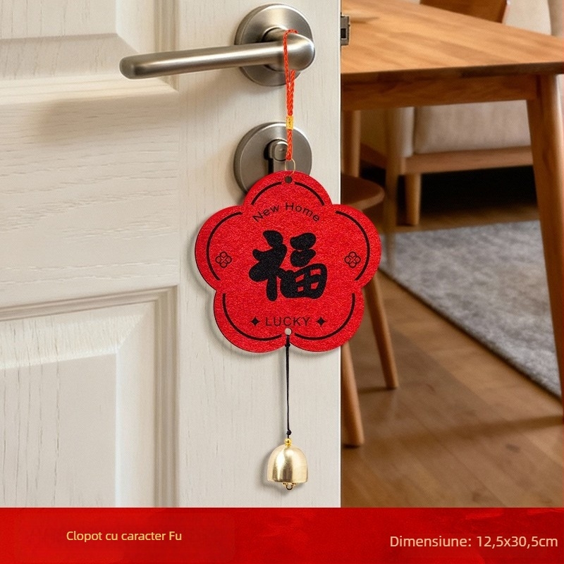 Pandantiv din material nețesut, cu text, Lin sheng, pentru Ziua Chinezească a Îndrăgostiților