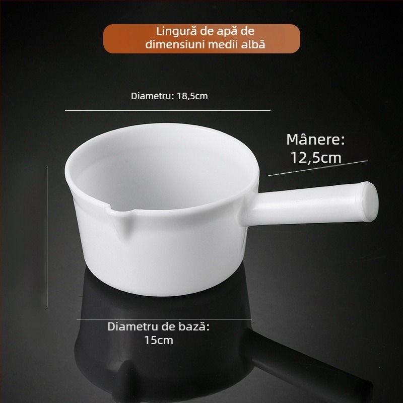 Yongguang Lingură de apă din plastic, îngroșată, pentru uz casnic și industrial – rezistentă la acizi și baze