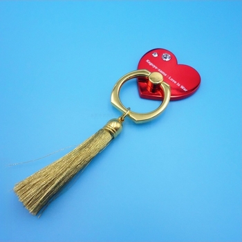 Suport pentru inel de telefon, în formă de inimă, din aliaj de zinc, suport rotativ universal