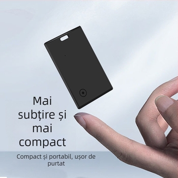 FindMy Card pentru iOS - tracker Bluetooth pentru bagaje, portofel și breloc; rază 20 m, baterie 220 mAh, dimensiuni 44.4×39.3×8.45 mm, greutate 10 g