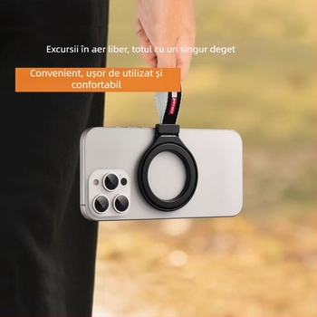Suport metalic pentru telefon cu inel, magnet rotativ pentru birou, bază universală