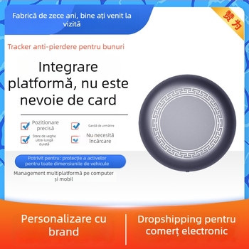 Trăker Bluetooth inteligent anti-pierdere pentru iOS, montaj adeziv, caroserie PVC, 18 g, autonomie baterie 3 ani, stocare în cloud