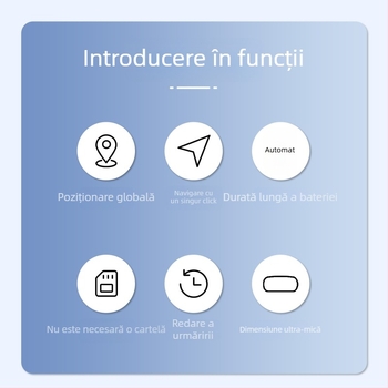 Trăker Bluetooth inteligent anti-pierdere pentru iOS, montaj adeziv, caroserie PVC, 18 g, autonomie baterie 3 ani, stocare în cloud