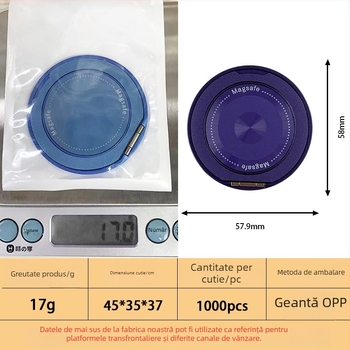 Suport magnetic pentru telefon - braț rotativ de 360°, suport metalic de birou, universal