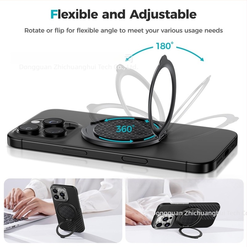 Suport inel MagSafe din aliaj de aluminiu pentru iPhone — suport magnetic de birou, pentru iPhone 12 și mai nou