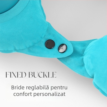 Pernă de călătorie tip U, gonflabilă, pliabilă și ușor de transport, umplută cu aer, potrivită pentru adulți, sub 0,5 kg