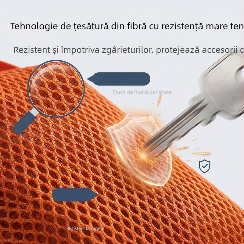 Geantă de stocare pentru produse electronice, stil cub, model D-89, poliester, portabilă, stil japonez