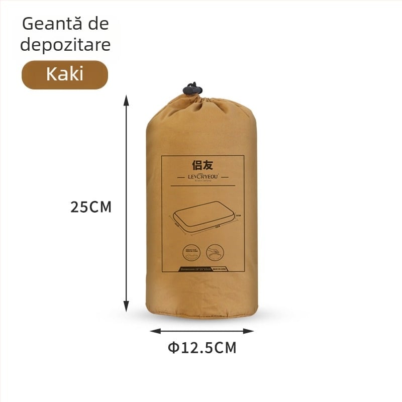 Pernă din spumă cu memorie, design în stil nor minimalist (Model LR-1204 • Grosime: 10 cm • Greutate: 430 g • Material: spumă cu memorie)