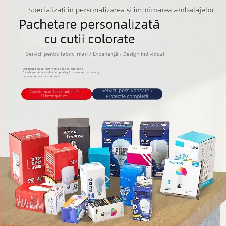 Cutie din carton personalizată pentru electronice 3C cu logo tipărit — 230 g/m², ștampilare la cald, imprimare UV, embosare
