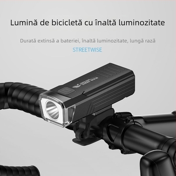 Lumină frontală reîncărcabilă pentru bicicletă – ciclism nocturn montan, iluminare puternică