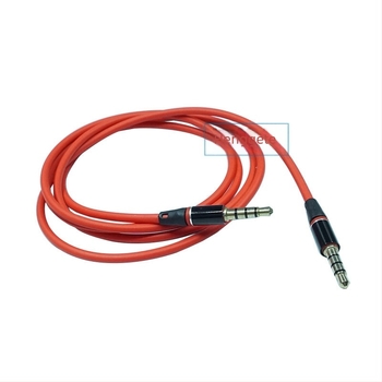 Cablu audio 3.5 mm cu patru nuclee, conectori platiți cu aur, miez din cupru neizolat, pentru dispozitive digitale
