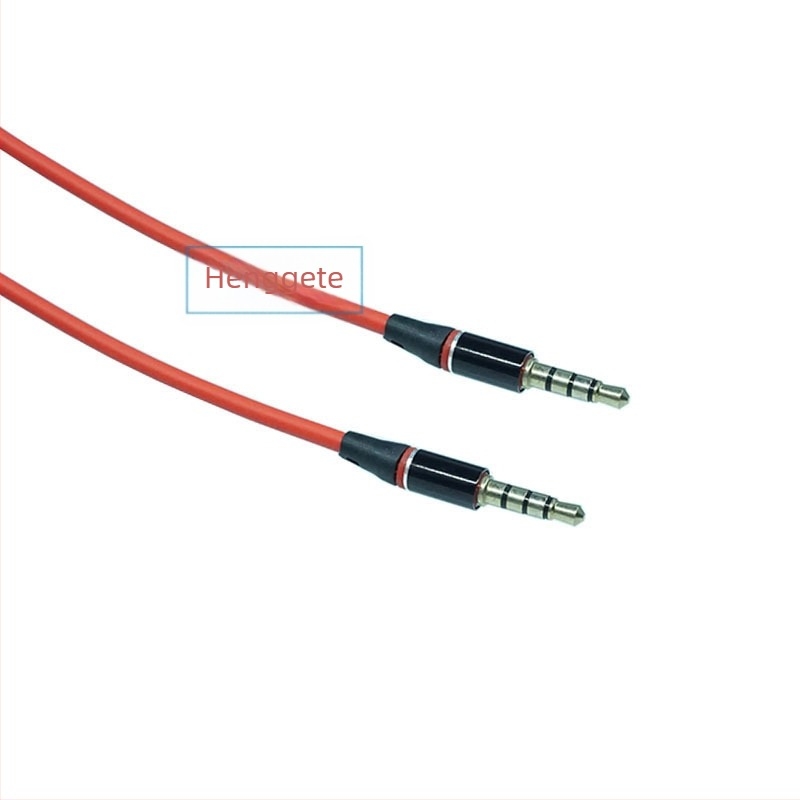 Cablu audio 3.5 mm cu patru nuclee, conectori platiți cu aur, miez din cupru neizolat, pentru dispozitive digitale