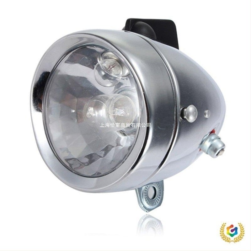 Dinamo pentru bicicletă – lampă față și spate, retrofit, stil vintage, 12V 6W, autoalimentat