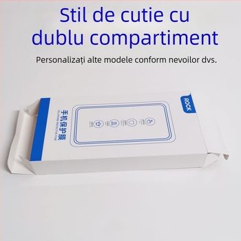 Cutie de ambalare pentru folie de protecție a telefonului - imprimare offset, carton alb, 350 gsm, cutie tip avion, Blue Dot marcă