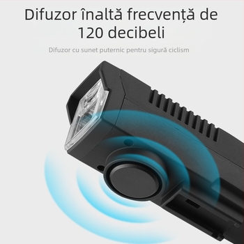 Far frontal pentru bicicletă, alimentare solară și încărcare USB