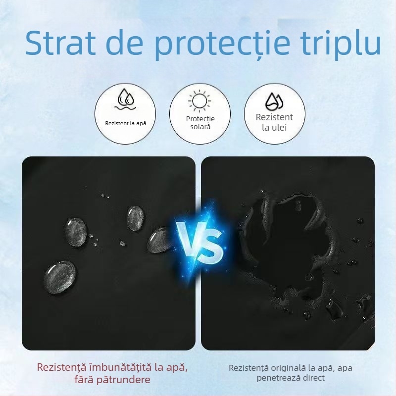 Pantaloni unisex cu protecție tripla, uscare rapidă, drapaj ice-silk, talie înaltă, croială dreaptă