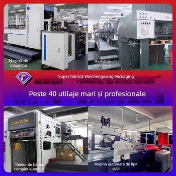 Cutie cadou pentru cosmetice – cutie cu două uși în stil carte și sertar, cutie din carton personalizată, ștanțare cu folie, imprimare UV și embosare