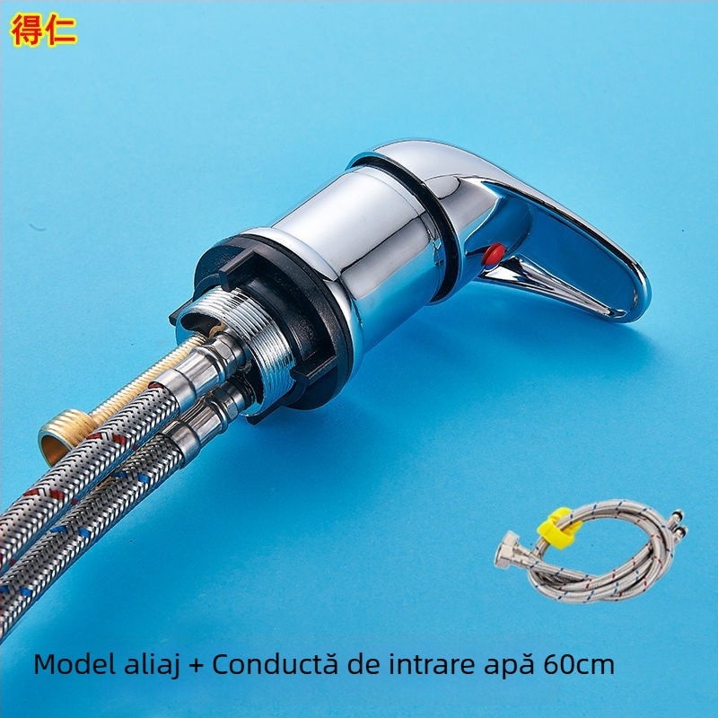 Duza de apă pentru patul de șampon – model DR, brand Deren, robinet de amestec cald/rece, presiune de lucru 1