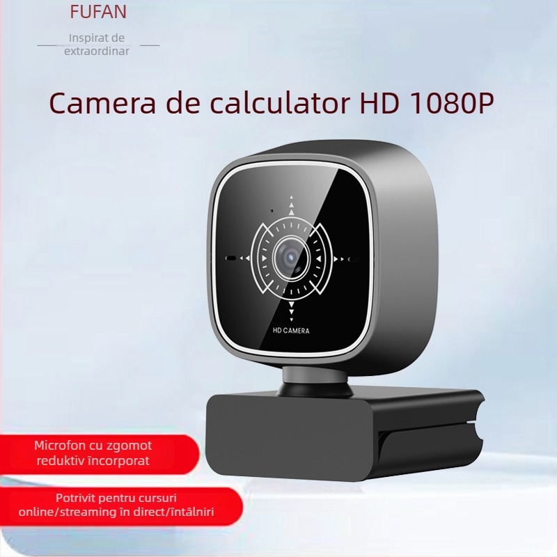 Webcam USB cu microfon încorporat, 1080p, 30fps, USB 3.0/2.0, fără driver