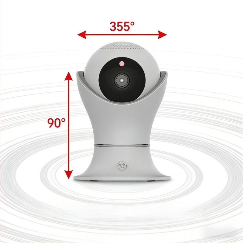 Cameră PTZ inteligentă pentru interior, senzor 3 MP, Wi‑Fi, microfon încorporat, interfață USB