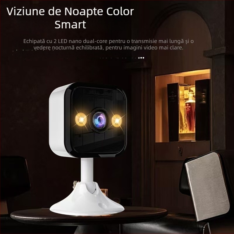 Cameră IP de interior pentru supraveghere, 1080P, obiectiv 3,6°, intercom bidirecțional, WiFi wireless, vedere pe timp de noapte la 15 m