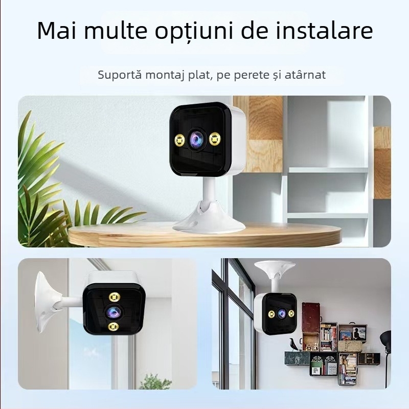 Cameră IP de interior pentru supraveghere, 1080P, obiectiv 3,6°, intercom bidirecțional, WiFi wireless, vedere pe timp de noapte la 15 m