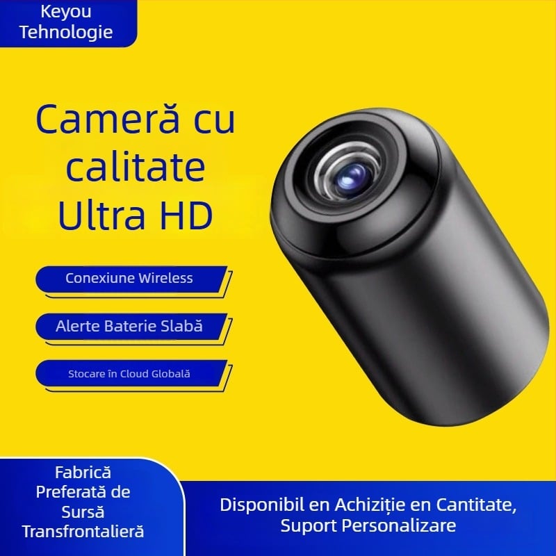 Cameră de supraveghere wireless inteligentă, 1080p, lentilă 3.6mm, vedere pe timp de noapte, alertă anti-furt, control prin aplicație mobilă
