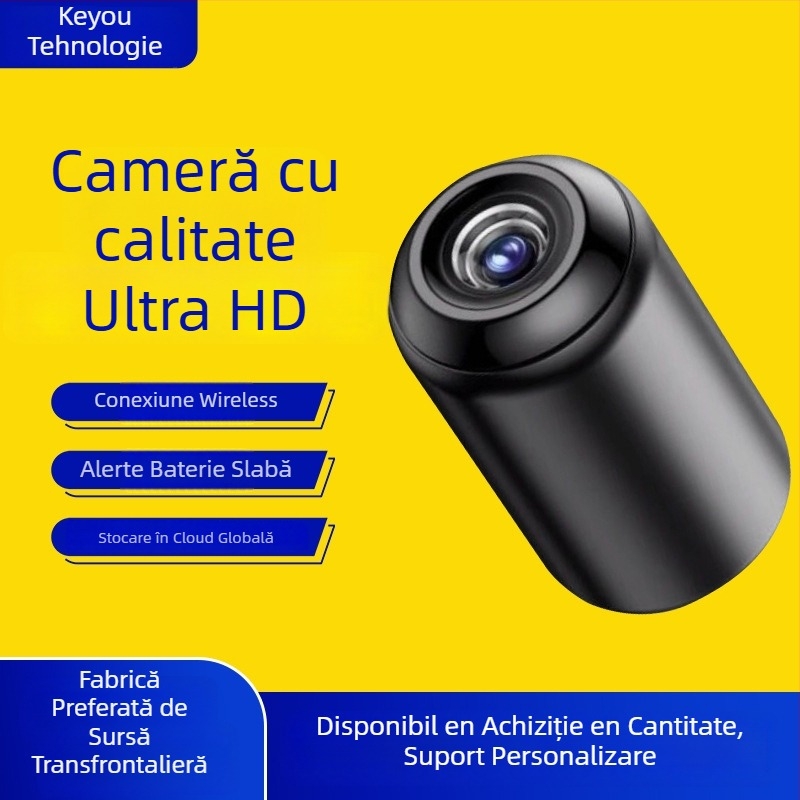 Cameră de supraveghere wireless inteligentă, 1080p, lentilă 3.6mm, vedere pe timp de noapte, alertă anti-furt, control prin aplicație mobilă