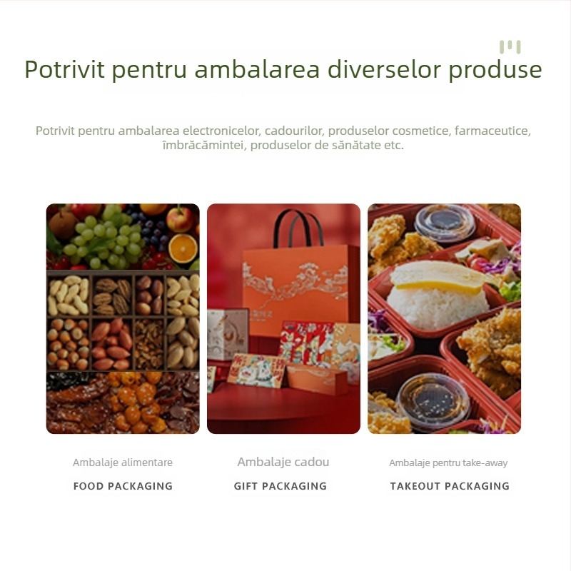Saci imprimați pentru ambalare alimentară în vid, cutii color personalizate și pungi de livrare cu logo