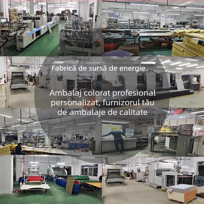 Cutie de ambalaj din carton ondulat cu fereastră pentru afișare, imprimare personalizabilă (offset, serigrafie, UV, ștampilare), construcție din carton