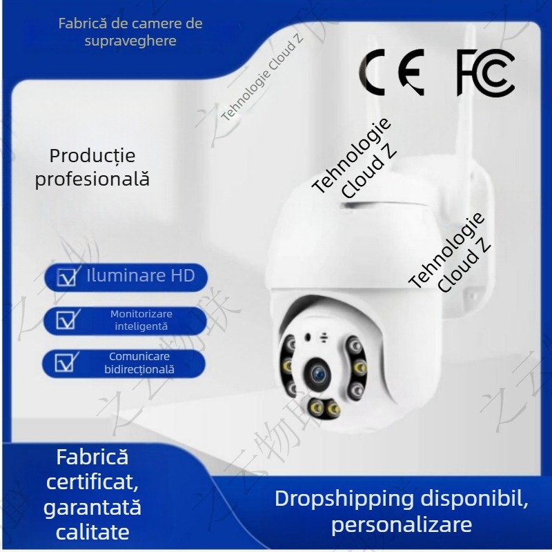 Camera IP A6 PTZ exterior 1080P CMOS Viziune pe timp de noapte, lentilă 3.6mm, IR 5–15m