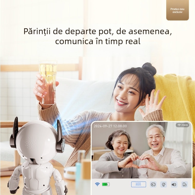 Cameră WiFi pentru îngrijire la domiciliu cu 1080P, iluminare 0,01 lux, obiectiv 3,6 mm, vedere de noapte IR până la 10 m, detecție de mișcare