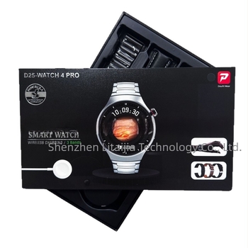 D25 Watch4 Pro Smartwatch cu apeluri Bluetooth, monitorizare somn, ritm cardiac și saturație de oxigen, încărcare wireless