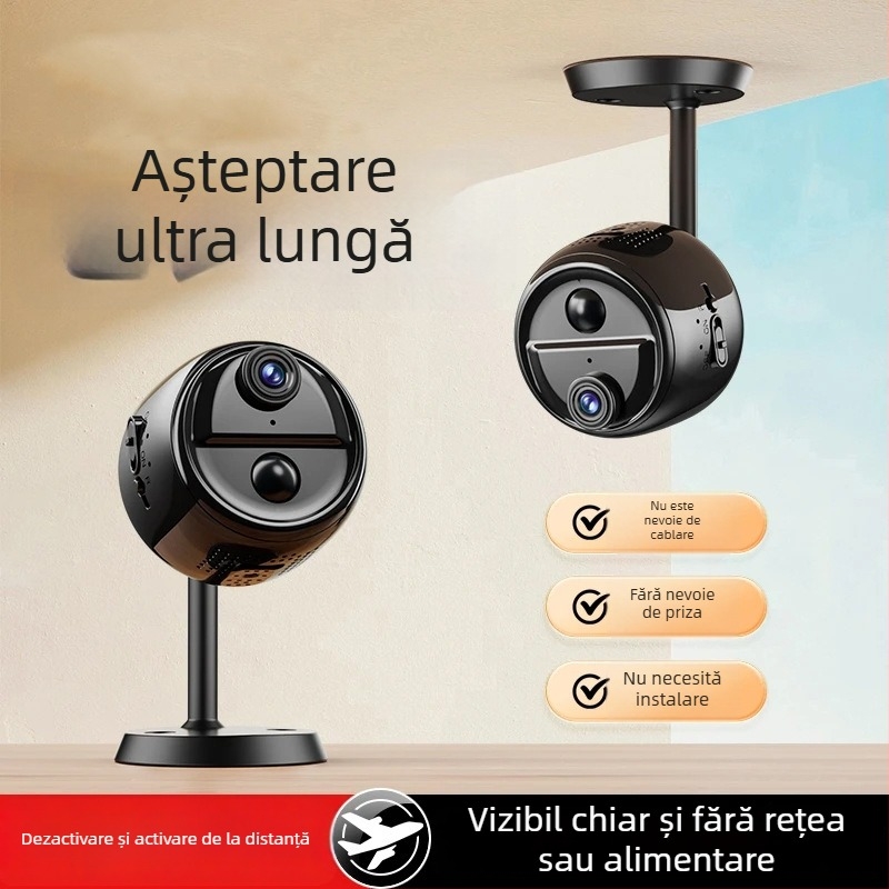 Cameră IP wireless A6, obiectiv unghi larg, 1080p, fără memorie internă, rază 10-30 m