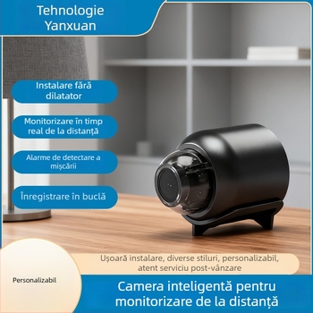 Cameră inteligentă de interior X5, 1080p, obiectiv 3,6 mm, vizualizare nocturnă 10–30 m, detecție de alarmă și notificări prin aplicație